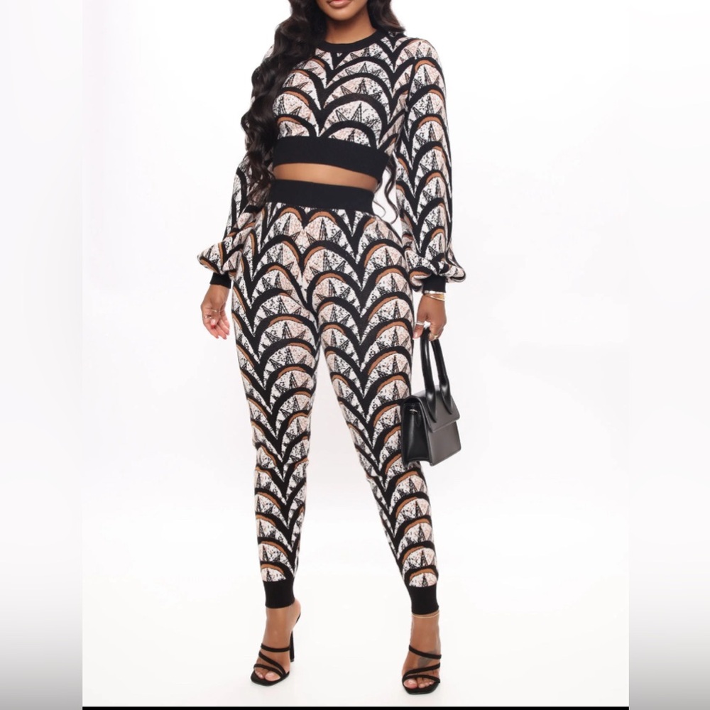 Fashion Nova Don't Try So Comfy & Cozy Sweater Set Size XL